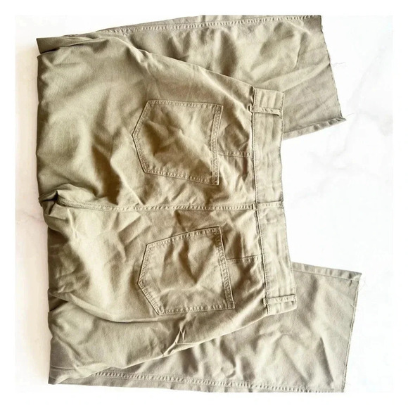 Joes Jeans Size 32 Green The Blake Utility High Waisted Cropped Wide Leg Pant - Picture 9 of 10